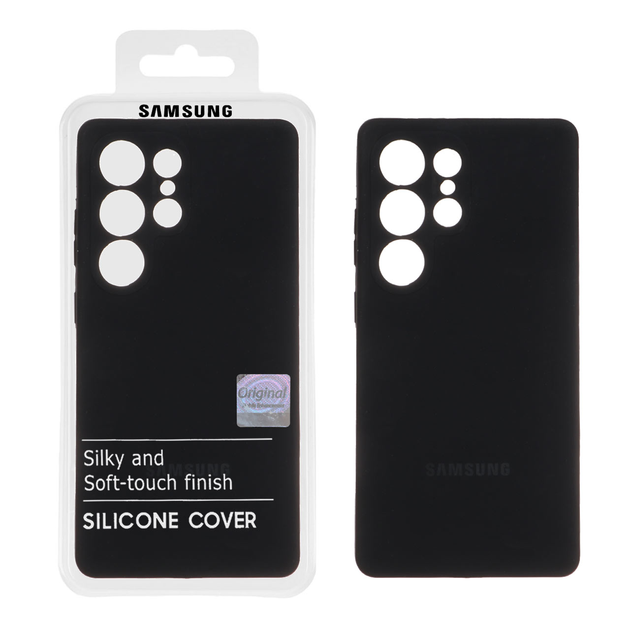 قاب سیلیکونی پاک کنی اورجینال Master Quality مدل Samsung Galaxy S25 Ultra - مشکی (پک دار)