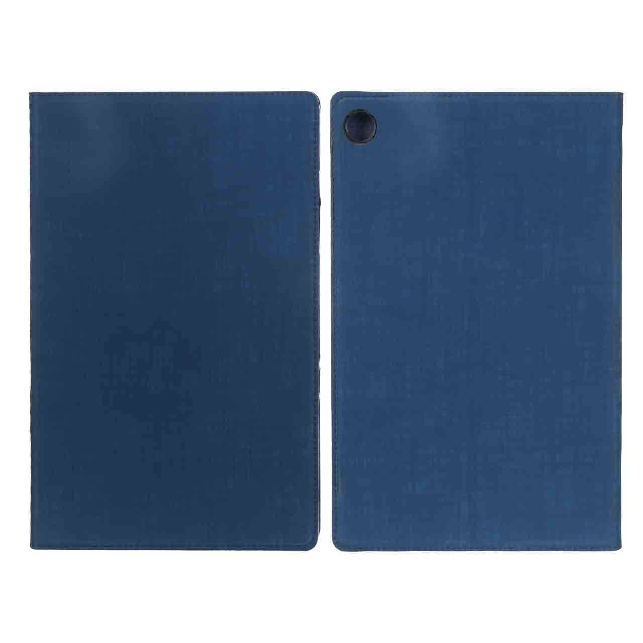 کیف تبلت چرمی طرح جیر Samsung Galaxy Tab A9 Plus 11 / X210 / X215 / X216 / TAB A11 Plus - سرمه ای - BSA